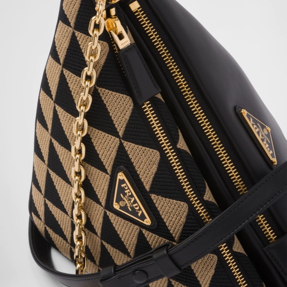 Prada Symbole leather and fabric mini bag - Picture 6 of 17